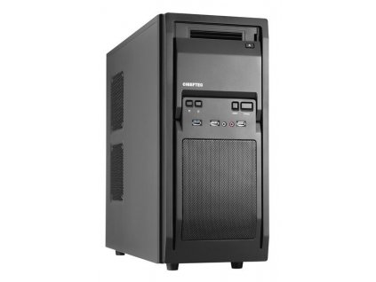 Skriňa CHIEFTEC Libra Series/Miditower, LF-02B-OP, čierna, USB 3.0, žiadny zdroj