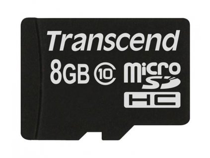 TRANSCEND MicroSDHC karta 8GB Class 10 8GB, bez adaptéru