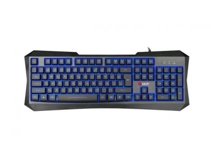 C-TECH klávesnice herní Nereus (GKB-13), CZ/SK, 3 barvy podsvícení, USB