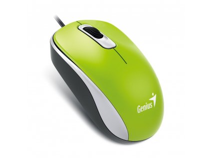 Myš GENIUS DX-110, drôtová, 1000 dpi, USB, zelená