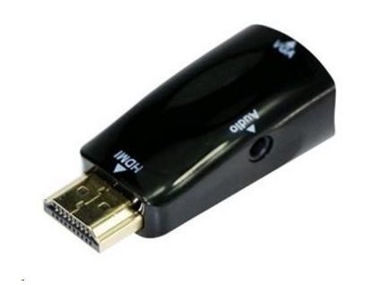 GEMBIRD HDMI - redukcia VGA+Audio (M/F, čierna)