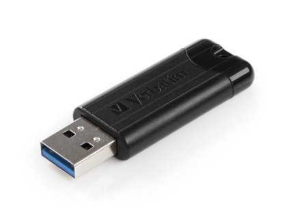 VERBATIM Flash Disk 64GB PinStripe USB 3.0, čierna