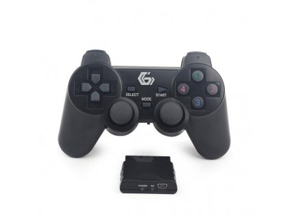 GEMBIRD gamepad JPD-WDV-01, vibrační, bezdrátový, PC/PS2/PS3, USB