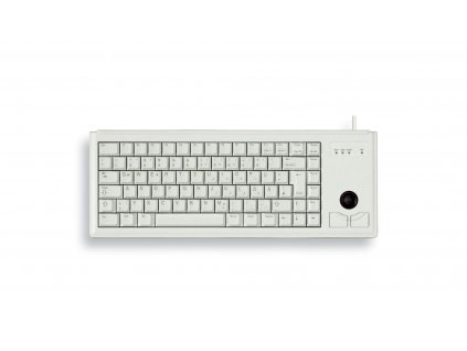 CHERRY klávesnice G84-4400, trackball, ultralehká, USB, EU, šedá