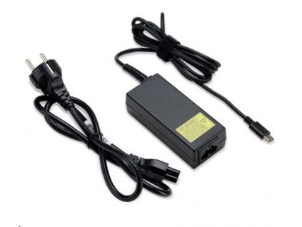 ACER 45W_USB Type C Adapter, Black - pro zařízení s USB C, EU POWER CORD (RETAIL PACK)