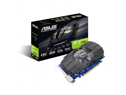 ASUS VGA NVIDIA PH-GT1030-O2G, GT 1030, 2GB GDDR5, 1xHDMI, 1xDVI