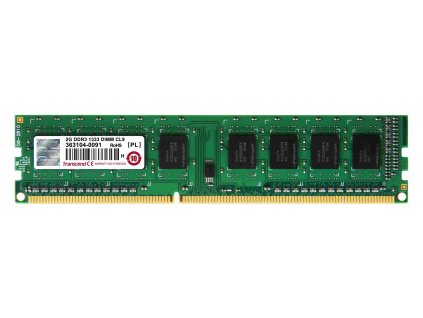 DIMM DDR3 2GB 1333MHz TRANSCEND 1Rx8 CL9