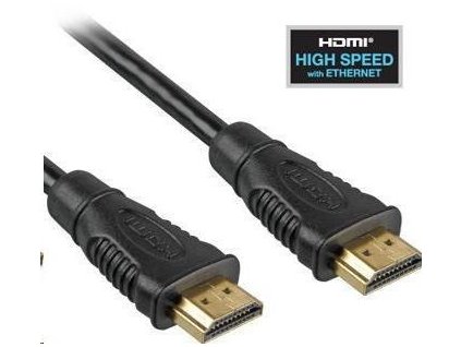 Vysokorýchlostný kábel HDMI + Ethernet PremiumCord, pozlátené konektory, 1.5m