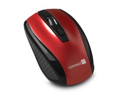 CONNECT IT Bezdrátová optická myš, červená