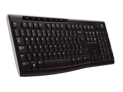 Logitech K270/Bezdrátová USB/CZ-SK layout/Černá