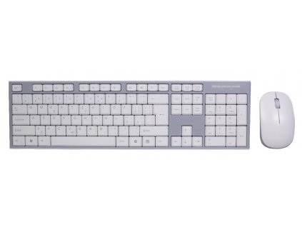 EVOLVEO WK-180, set bezdr. klávesnice a myši, biela