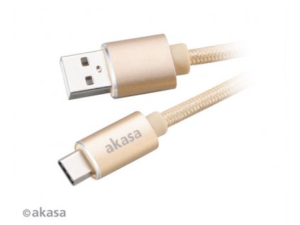 AKASA - USB 2.0 typ C na typ A kábel - 1 m