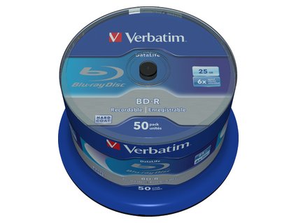 VERBATIM BD-R SL (6x, 25GB), NON-ID, 50 cake