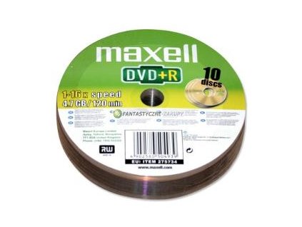 DVD+R 4,7GB 16x 10SH 275734 MAXELL