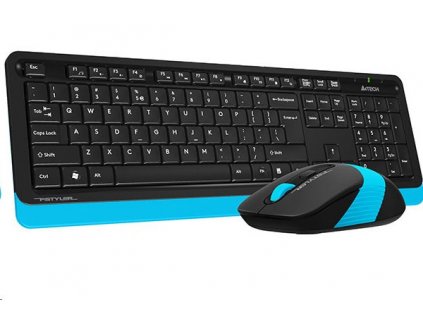 A4tech FG1010 FSTYLER set bezdrôtový. klávesnica + myš, modrá