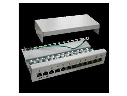 Patch panel Box 12-port Cat5E STP na zed´