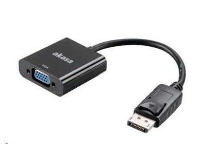 AKASA kabel redukce DisplayPort na VGA (D-SUB), 20cm