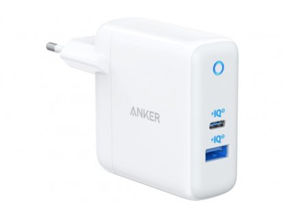 Anker PowerPort Atom III 45W, USB-C + 15W USB-A, Power IQ 3.0, biela