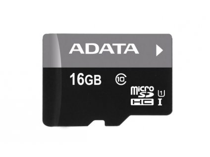 ADATA MicroSDHC karta 16GB UHS-I Class 10 + SD adaptér, Premier