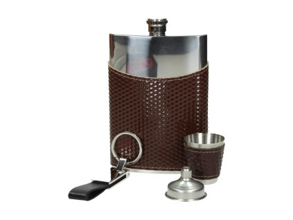 Ploskačka sada Elegant Brown Half (1)