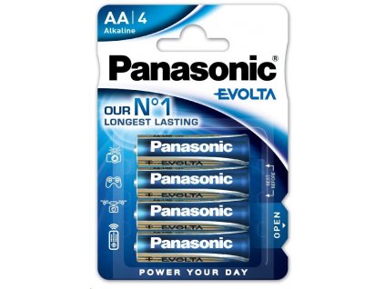 PANASONIC Alkalické baterie EVOLTA Platinum LR6EGE/4BP AA 1,5V (Blistr 4ks)