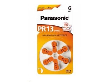 PANASONIC Zinkovzduchová baterie PR-13(48)/6LB AAA 1,2V (Blistr 6ks)