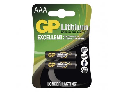 Lítiová batéria GP AAA - 2ks
