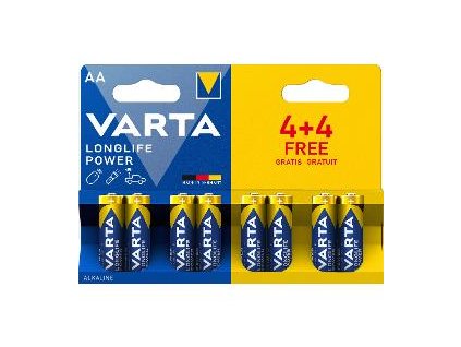 LR6 4+4BP AA Longlife Power Alk VARTA