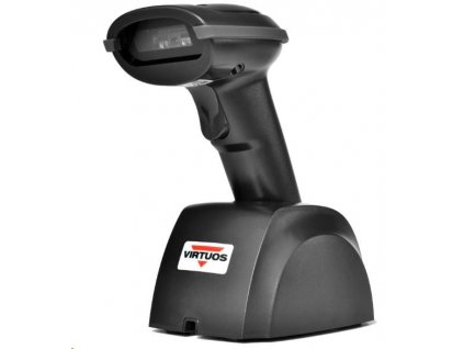Virtuos CCD čítačka Virtuos HW-310A, USB, bezdrôtová, základňa, čierna (dosah až 200 m)