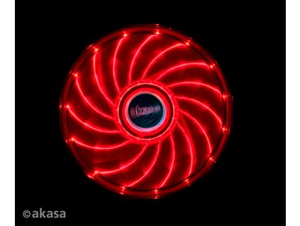 přídavný ventilátor Akasa Vegas LED 12 cm červená