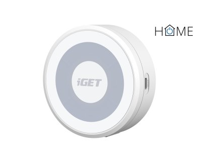 iGET HOME Chime CHS1 White - vnútorný reproduktor so zvukom a LED indikáciou, pre zvonček iGET DS1