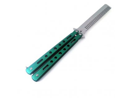 Tréningový motýlik Balisong Hair Green (1)