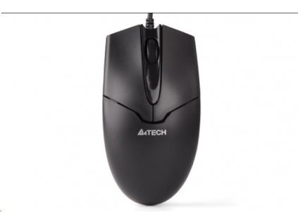 A4tech OP-550NU, myš, 2 kliknutia, 1 koliesko, 3 tlačidlá, USB, čierna