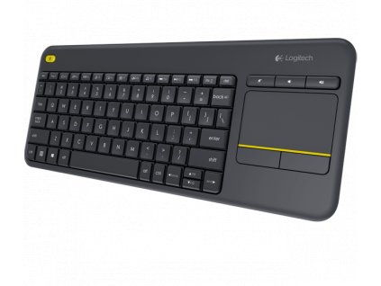 Logitech K400 plus/Bezdrátová USB/CZ-SK layout/Černá