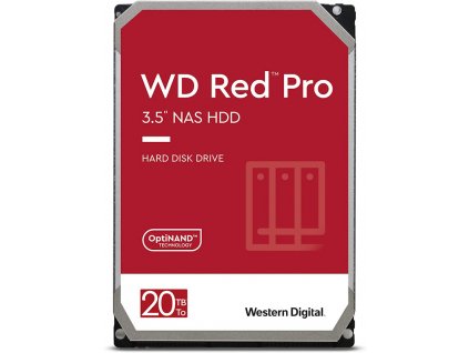 WD Red Pro/20TB/HDD/3.5''/SATA/7200 RPM/5R
