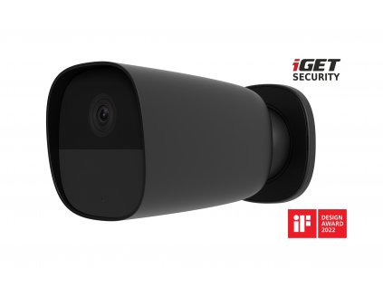iGET SECURITY EP26 Black - WiFi batériová FullHD kamera, IP65, zvuk, samostatná a pre alarm M5-4G SK