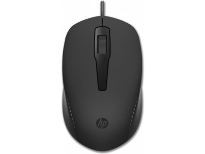 HP 150 Mouse/Kancelárska/Optická/Drôtová USB/Čierna