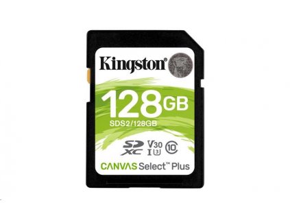 Kingston 128GB SecureDigital Canvas Select Plus (SDXC) 100R 85W Class 10 UHS-I