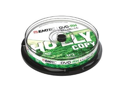 DVD+RW 4,7GB 4X CB (10) EMTEC