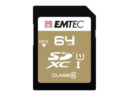 SDXC 64GB Cl10 UHS-I EliteGold EMTEC