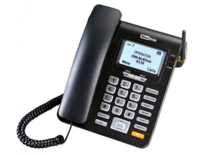 MaxCom MM28DHS, stolný telefón GSM, čierny