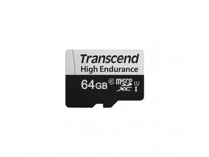 Karta TRANSCEND MicroSDXC 64GB 350V, vysoká odolnosť