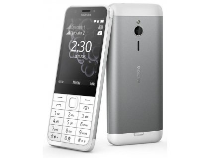 Nokia 230 Dual SIM, strieborná