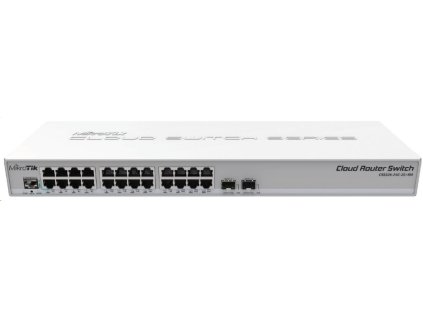 MikroTik Cloud Router Switch CRS326-24G-2S+RM, 800MHz CPU,512MB RAM, 24xLAN, 2xSFP+ slot, vrátane. L5