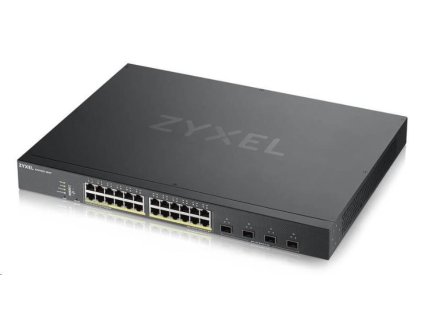 Zyxel XGS1930-28HP 28-portový inteligentný spravovaný PoE prepínač, 24x gigabitový RJ45, 4x 10GbE SFP+, rozpočet PoE 37