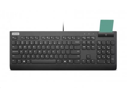 LENOVO klávesnice drátová Smartcard Keyboard II CZ/SK - USB, černá