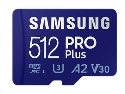 Karta Samsung micro SDXC 512GB PRO Plus + SD adaptér