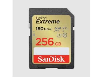 Karta SanDisk SDXC 256 GB Extreme (190 MB/s triedy 10, UHS-I U3 V30)