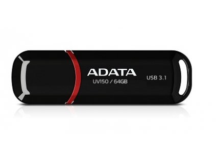 ADATA UV150/64GB/40MBps/USB 3.1/USB-A/Černá