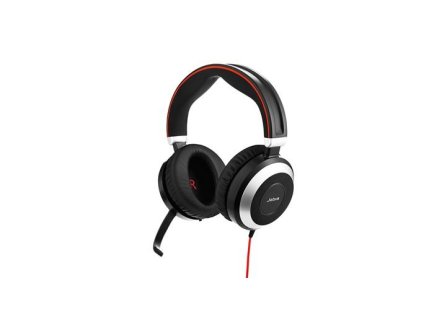 Jabra Evolve 80/Stereo/Jack/Drát/MS/Černá